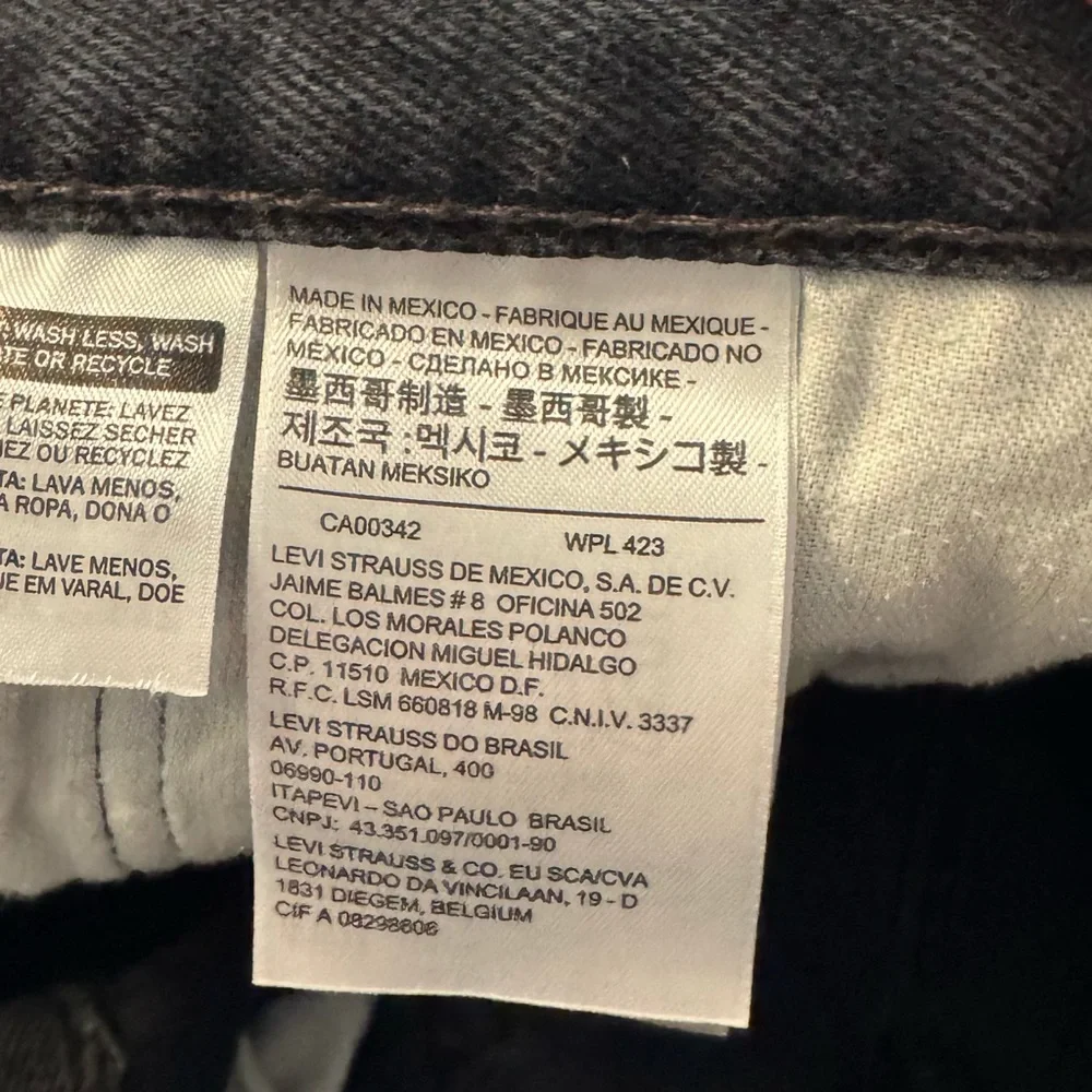 Levi’s 505‎ Regular Fit Men’s Jeans 38x32 100% Cotton Charcoal/Soft Black